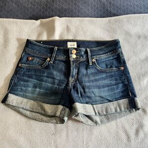 Hudson Jeans Croxley Mid Thigh Cuffed Denim Shorts